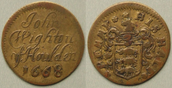 Howden, John Wighton 1668 halfpenny